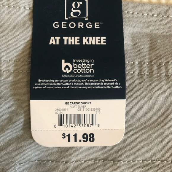 George Men’s 10” Light Gray Cargo Shorts - Picture 5 of 5